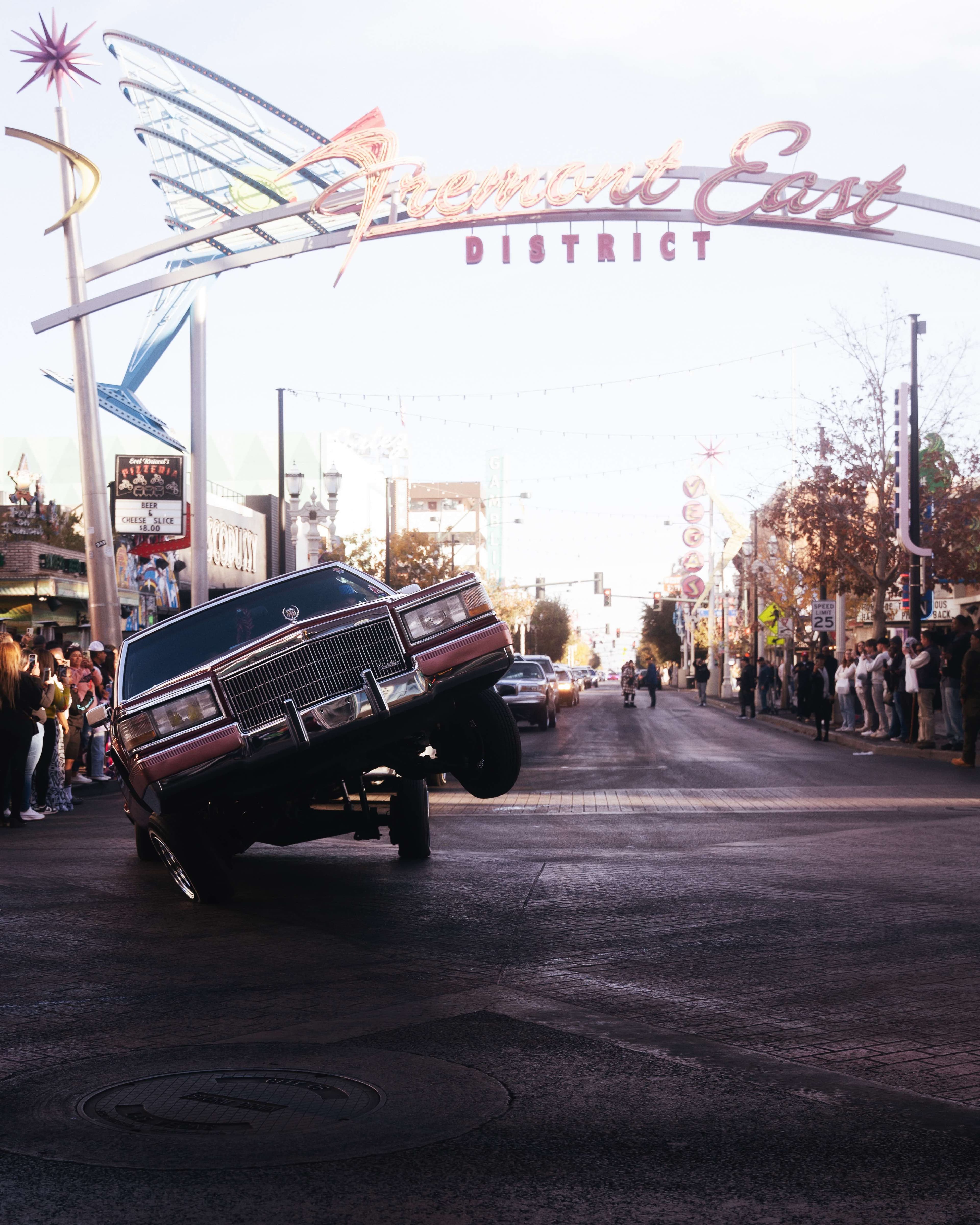 Fremont on 3s - lowrider canvas print by mkegzy